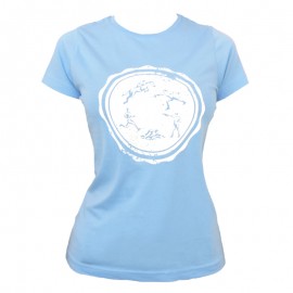 Women T-Shirt - Sky "Round Logo" 