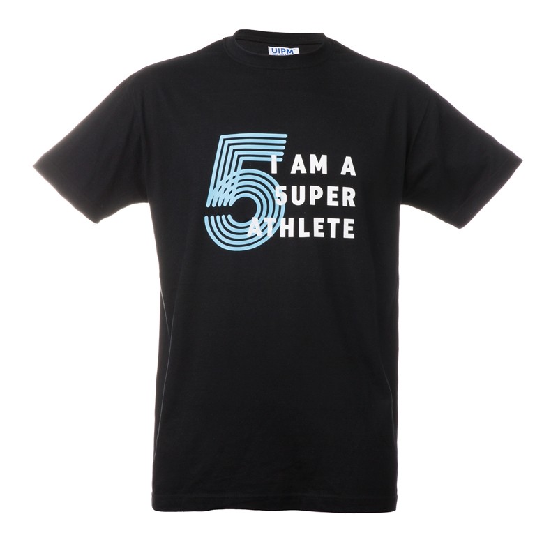 Camiseta unisex - Negro "I'am a 5uperathlete"