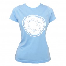 Women T-Shirt - Sky "Round Logo" 